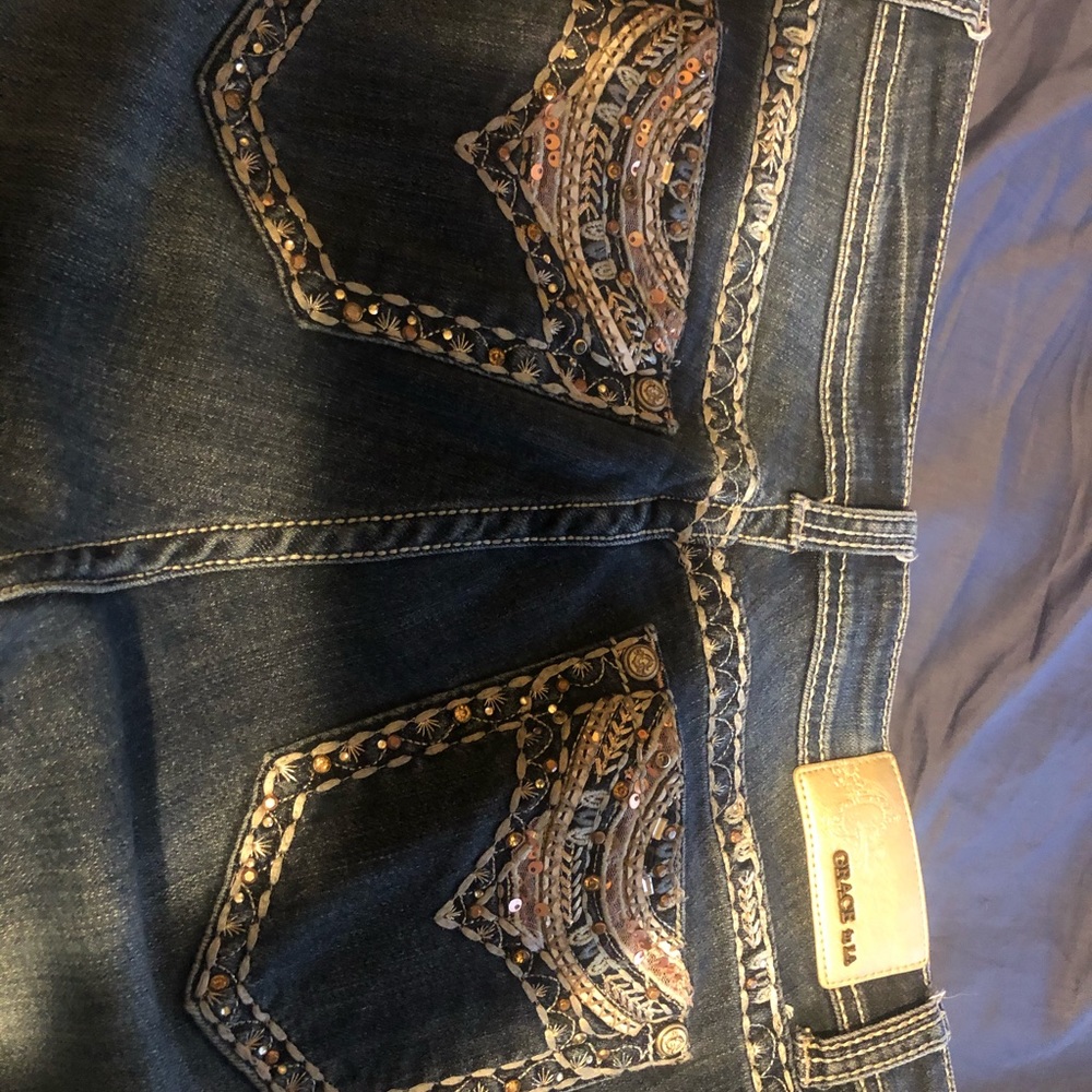 Grace in LA easy fit bootcut jeans